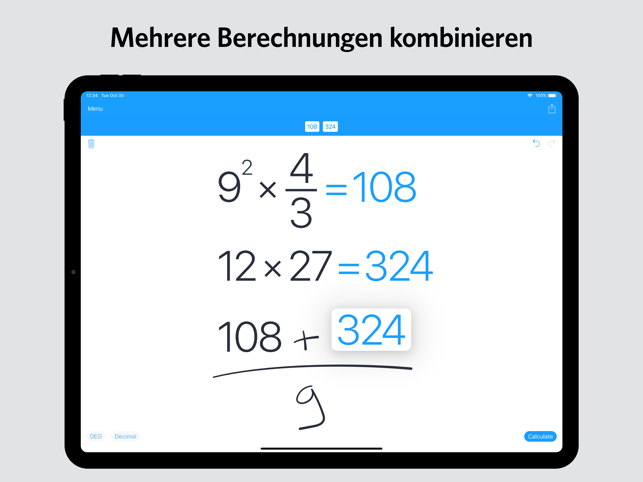 ‎MyScript Calculator Screenshot