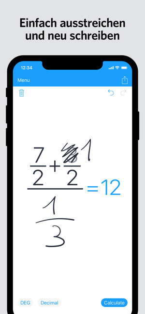 ‎MyScript Calculator Screenshot