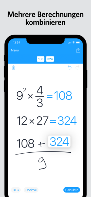 ‎MyScript Calculator Screenshot