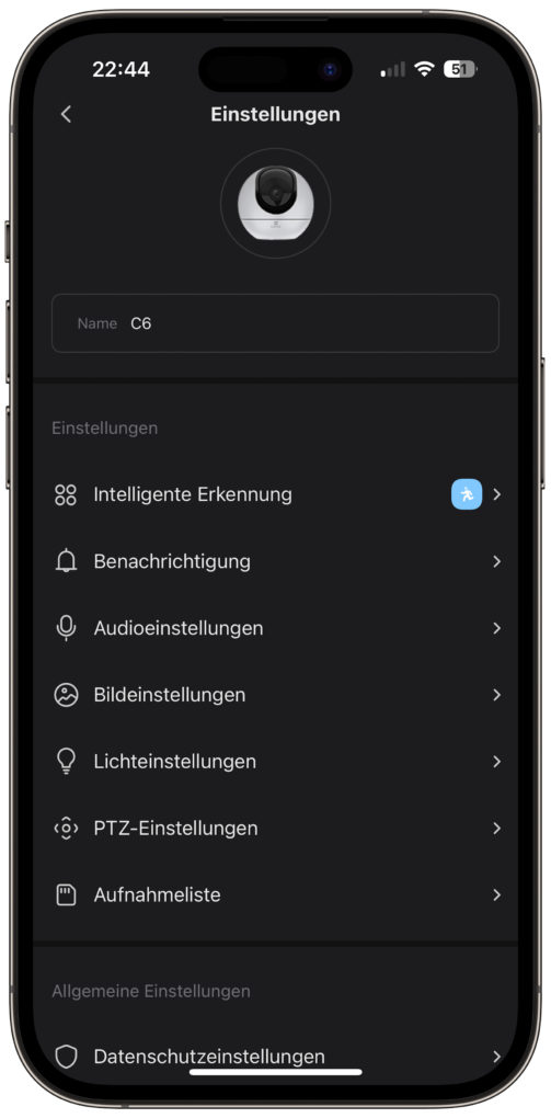 EZVIZ C6 App 4